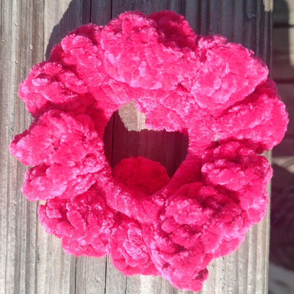 Bright Pink Scrunchie